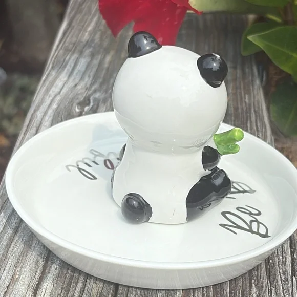Panda Trinket Dish with Bamboo Design Be Bambootiful - Picture 5 of 8